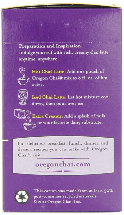 Kerry Oregan Chai Dry Mixes, Vanilla Dry, 8-Count Packages (Pack of 6) N4
