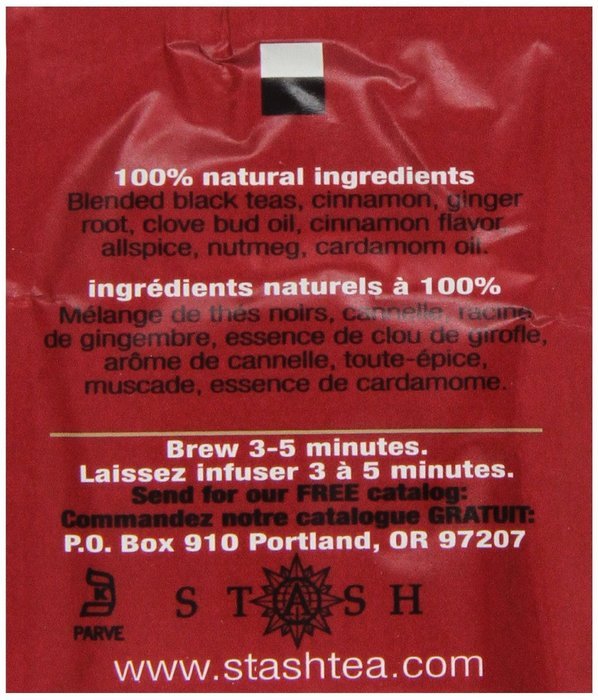 Stash Tea Double Bergamot Earl Grey Black Tea, 10 Count Tea Bags in Foil (Pack of 12) N35
