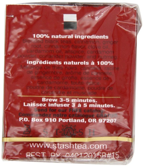 Stash Tea Double Bergamot Earl Grey Black Tea, 10 Count Tea Bags in Foil (Pack of 12) N36