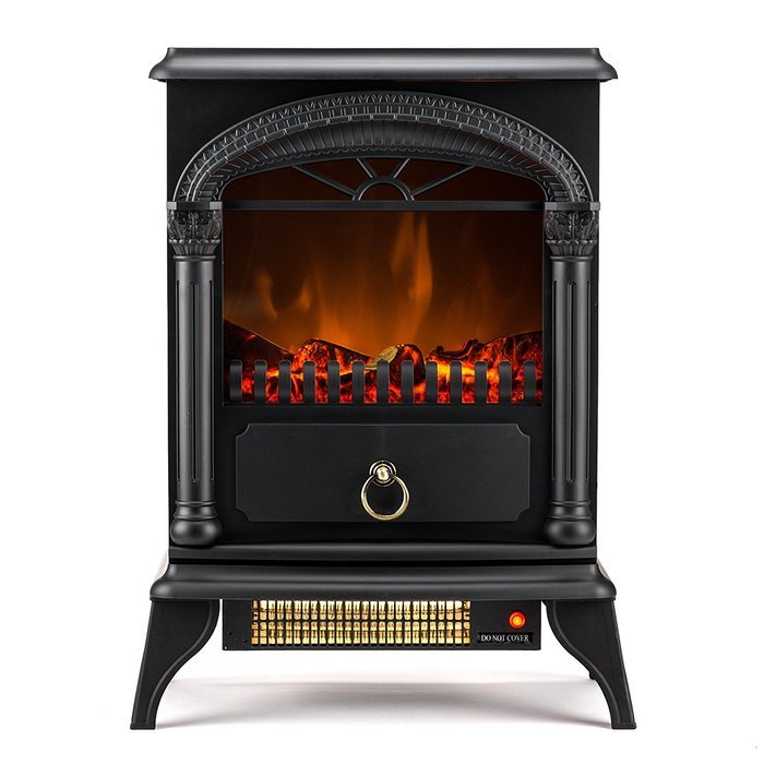 Hamilton 22-inch Portable Free Standing 1500W Electric Fireplace Stove with Realistic Fire and Vintage Logs -... N8