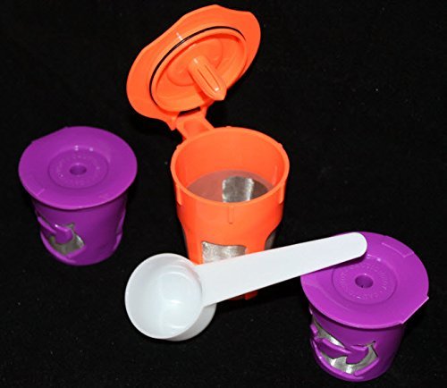 Keurig 2.0 K-Carafe reusable filter and Single K-Cup reusable filters with Coffee Scoop/Tamper for K200, K300,...