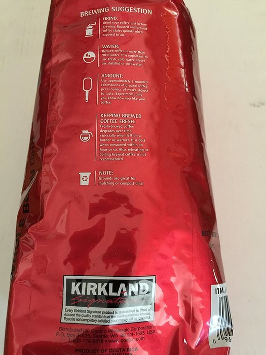Costa Rica Whole Bean Coffee (Dark) N4