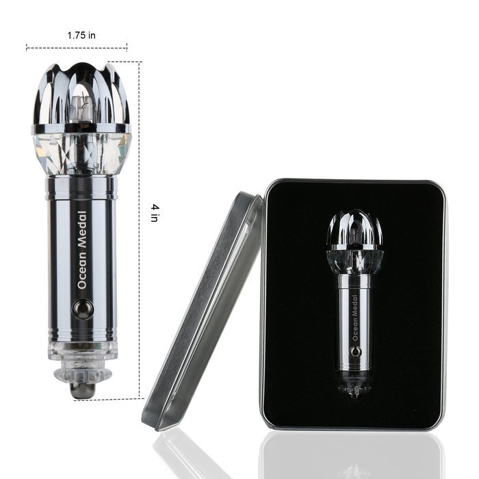 Ocean Medal Car Air Purifier Freshener Car Ionic Air Purifier Latest 2015 (Silver) N3