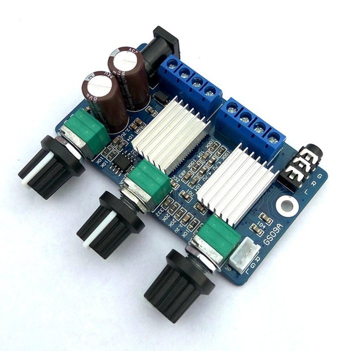 Qianson TDA2030A Class D 2.1CH 3-Channel 12W+12W / 22W 4&Omega; Subwoofer Audio Power Amplifier Board Stereo Bass AMP... N2