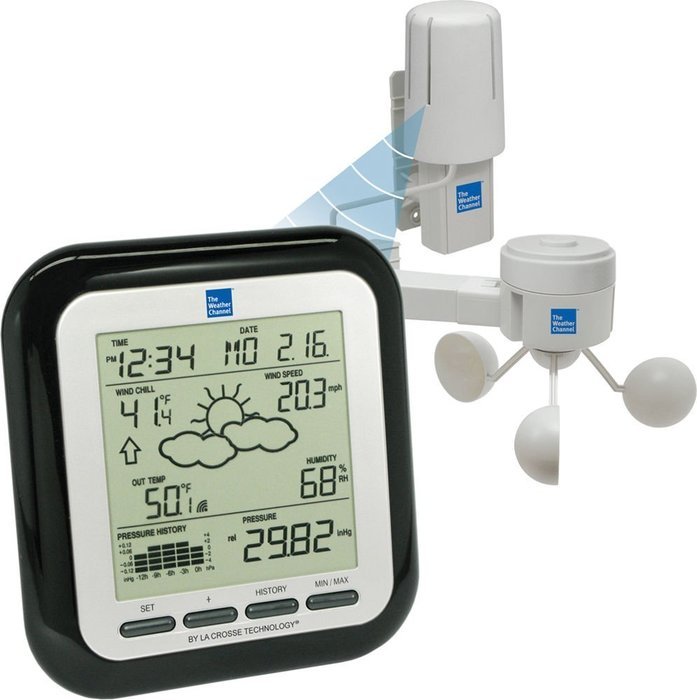 La Crosse Technology WS-1910U-IT Wireless Professional Station with Wind, Dew Point, Temperature