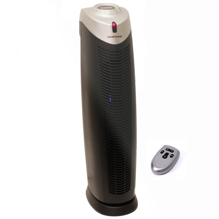 HOMEIMAGE TRUE HEPA AIR PURIFIER with UV Light & IONIZER, 29-Inch. HI-9020 (Remote control included) N4