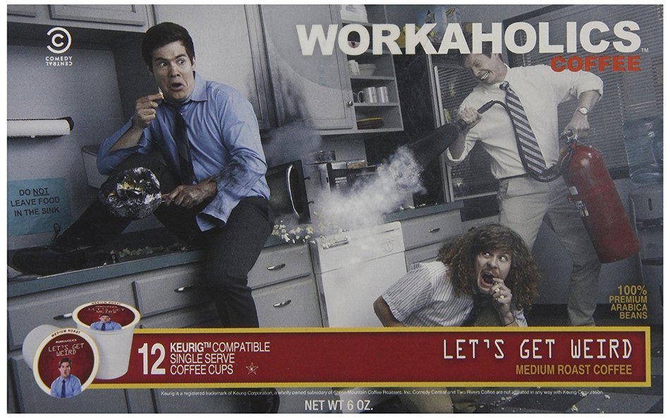 Workaholics Straight Grizzly Single-Cup Coffee for Keurig K-Cup Brewers 12-Count N13