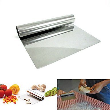 Sher 6" Stainless Steel Chopper Dough Scraper Cutter Pastry Kitchen Blade Cake Tool