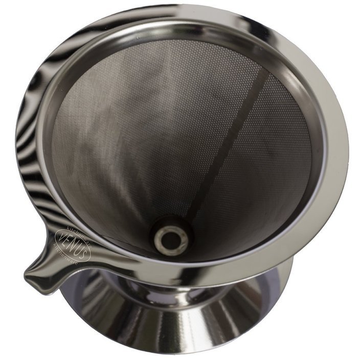 Best Paperless Pour Over Coffee Filter with Bonus Removable Silicone Handle - Reusable Stainless Steel Freestanding... N2