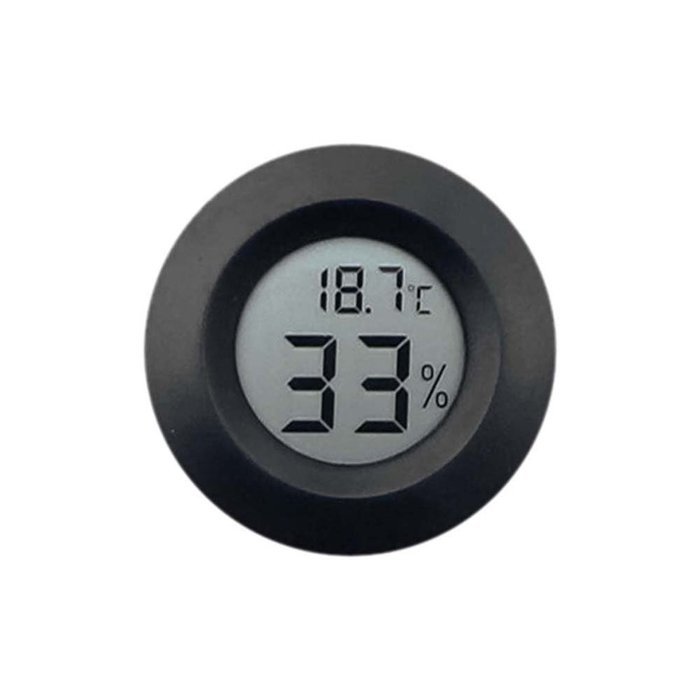 Sizet Mini LCD Digital Thermometer Hygrometer Fridge Freezer Tester Temperature Humidity Meter Detector-Black N3