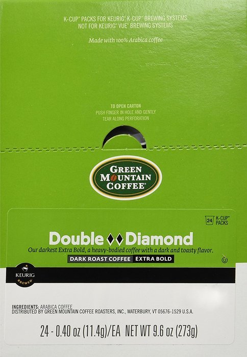 Green Mountain 48 Ct K Cups Double Black Diamond Blend N3