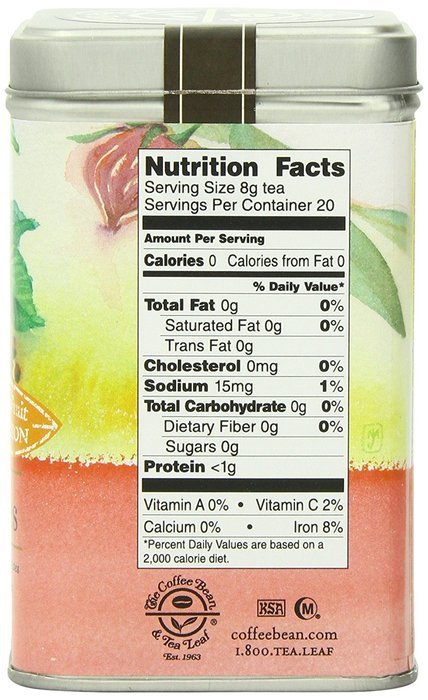The Coffee Bean & Tea Leaf Swedish Berries, Hibiscus Raisins and Berries, Naturally Caffeine-Free, 5.7-Ounce Loose... N6