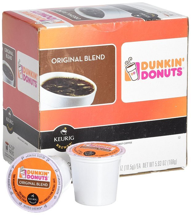 32 Count - Dunkin Donuts Original Flavor Coffee K-Cups For Keurig K Cup Brewers (2 boxes of 16 k cups) N24