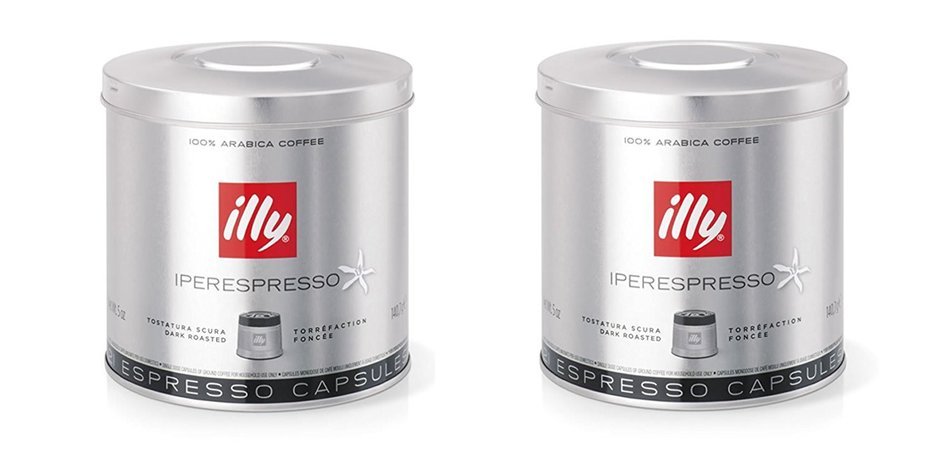 illy iperEspresso Capsules Dark Roasted Coffee, 5-Ounce, 21-Count Capsules (Pack of 2)