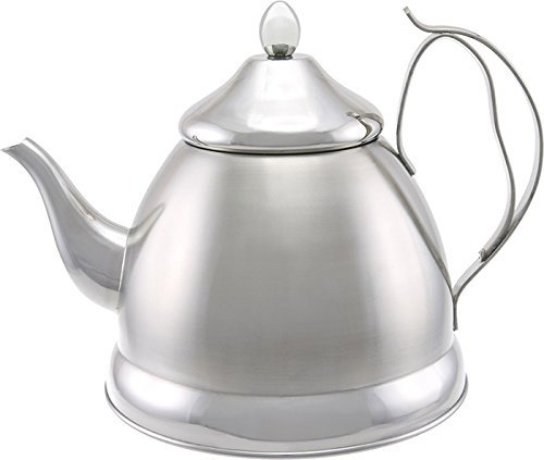 Evco International Creative Home Nobili-Tea Stainless Steel Tea Kettle, 2.0 quart, Silver