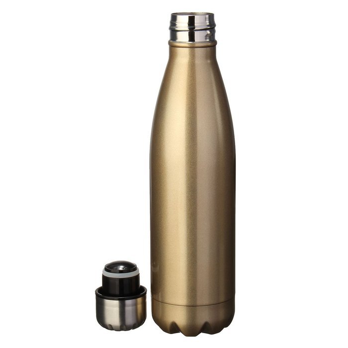 AJUSEN Vacuum Insulated Stainless Steel Vacuum Flask Travel Mug (golden) N6