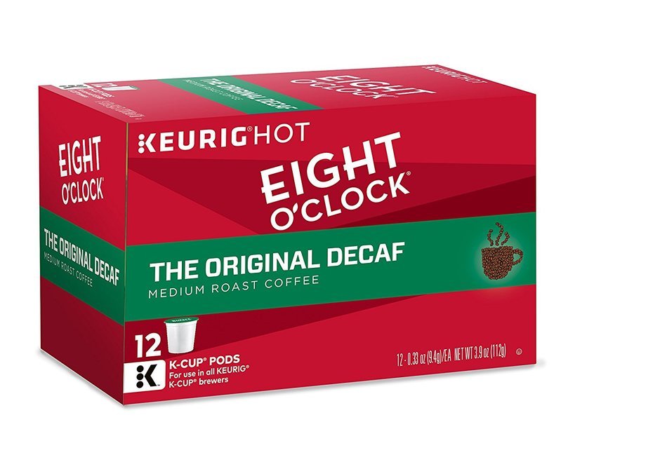 Eight O'Clock Coffee The Original Decaf Keurig K-Cups Coffee, 12 Count