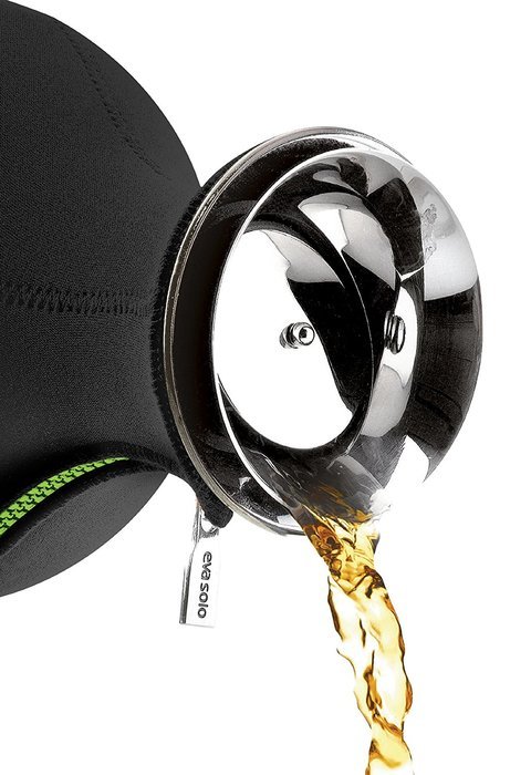 Eva Solo Drip Free Tea Maker with Neoprene Cover, 1-Liter, Black/Lime N2