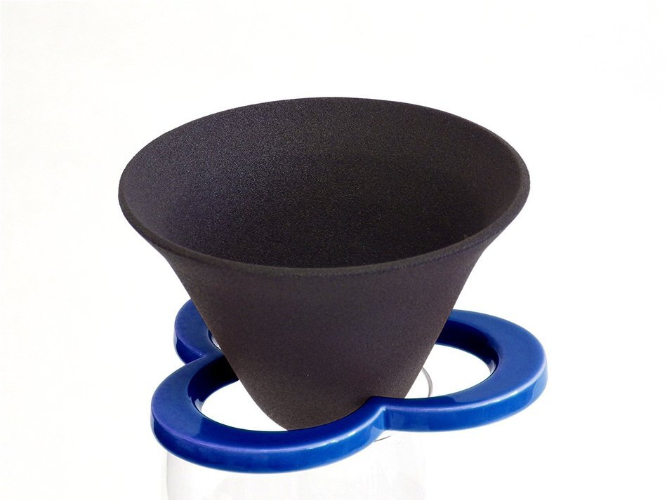 224porcelain Ceramic Paperless Permanent Coffee Filter / Dripper "Caffe hat"White N5