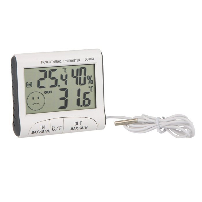 Momoday 2015 New Tester Temperature Humidity LCD Digital Thermometer Hygrometer Meter w/ Wired External Sensor... N6