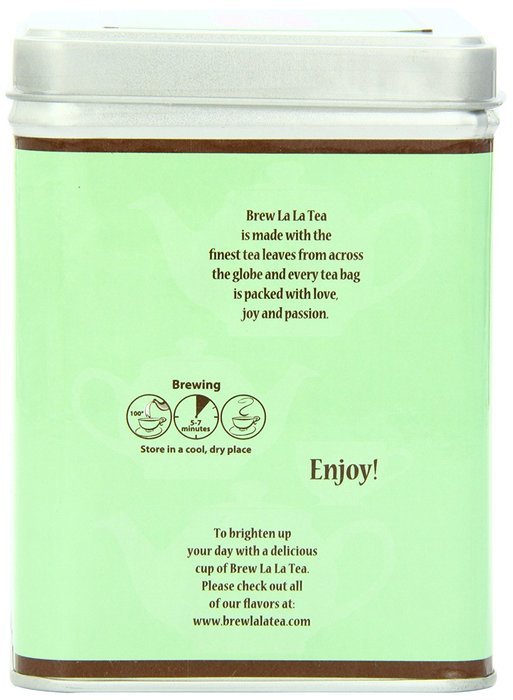 Brew La La Tea Organic Tea Bags, Chocolate Mint, 100 Count N3