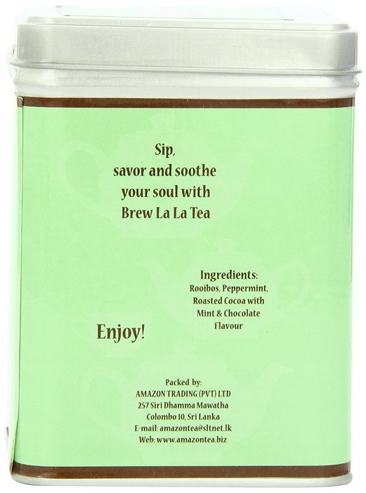 Brew La La Tea Organic Tea Bags, Chocolate Mint, 100 Count N4