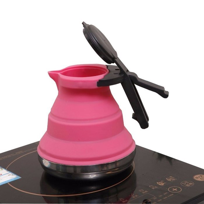 Youzee Foldable Outdoor Hot Water Boiler, Silicone Kettle Outdoor Gadgets Cooking Tools N4
