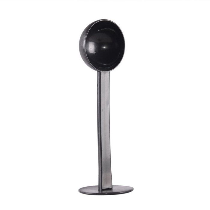Lautechco&reg; 2 IN 1 Espresso Stand Coffee Spoon Coffee & Tea Tools 10g Measuring Tamping Scoop Coffee Tamper Black