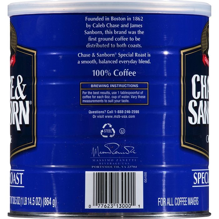Chase & Sanborn Coffee Special Roast Ground, 23 Ounce N10