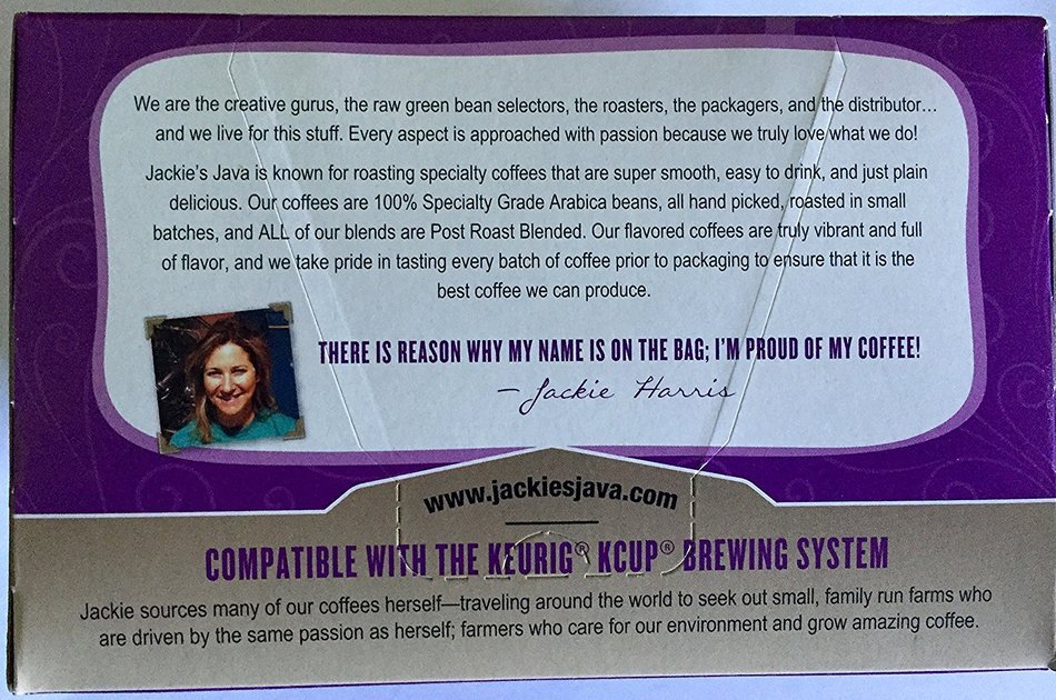 Snicker Cookie Flavored Coffee 12ct K-Cups by Colorado artisan roaster Jackie's Java N2