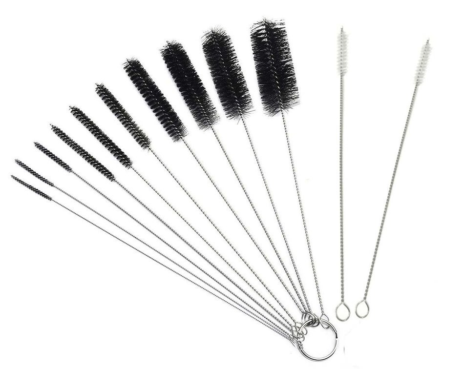 Nylon Brush Set, BeautyMood 8.2 Inch Nylon Tube Brushes Straw Cleaning Brush Set, for Drinking Straws, Glasses...