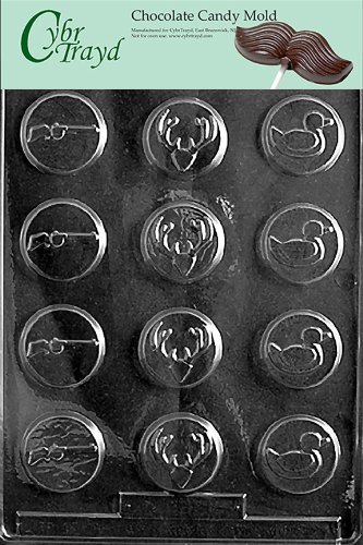 Cybrtrayd S021 Rifle Hunter Mints Chocolate Candy Mold with Exclusive Cybrtrayd Copyrighted Chocolate Molding...