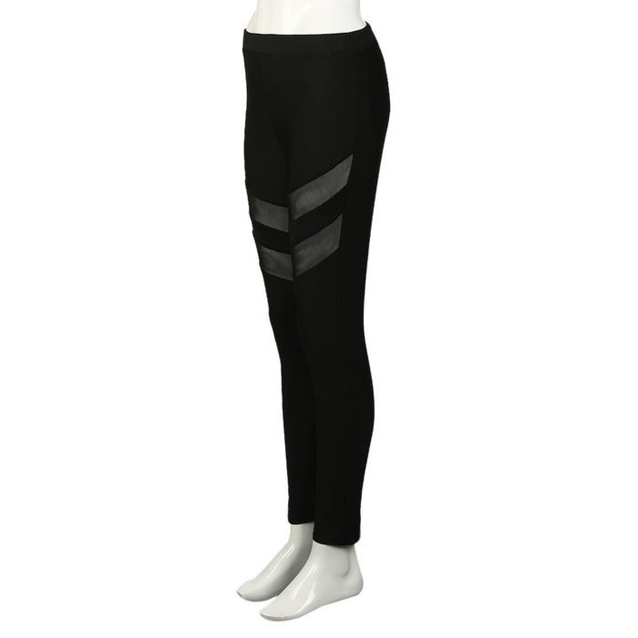 PHOTNO Women High Waist Skinny Leggings of Patchwork Mesh Push Up Yoga Pants N4