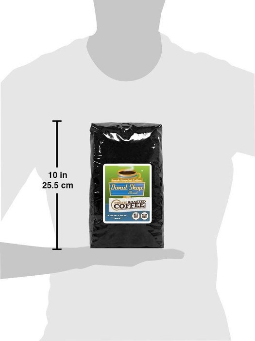 5 Lb. Bag, Donut Shop Blend Coffee, Whole Bean coffee, Fresh Roasted Coffee LLC. N6