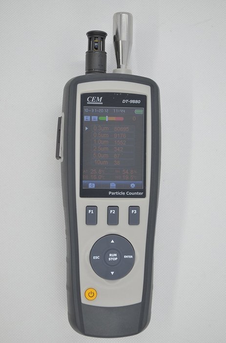 DT-9880 3 in 1 Particle Counter w/TFT LCD Display&Camera Function IR Air Temperature Dew Humidity Meter