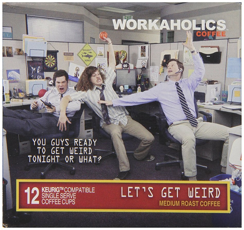 Workaholics Straight Grizzly Single-Cup Coffee for Keurig K-Cup Brewers 12-Count N16
