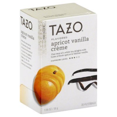Tazo Vanilla Apricot White Tea, 20-Count Tea Bags (Pack of 6)