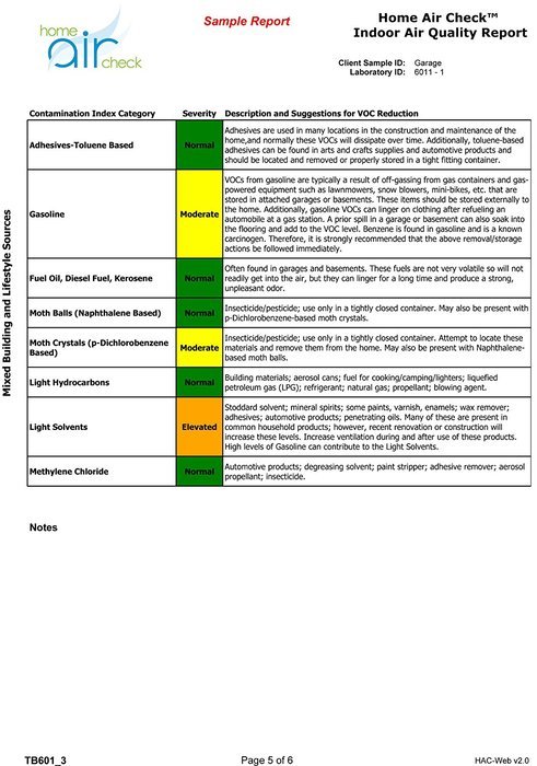 Home Air Check Indoor Air Quality Test for Sick Homes: VOCs (Volatile Organic Compounds) and Hidden Mold Qty.... N3