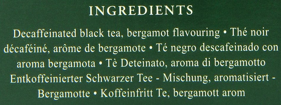 Ahmad Tea Decaffeinated Earl Grey Tea, 20-Count Boxes (Pack of 6) N6