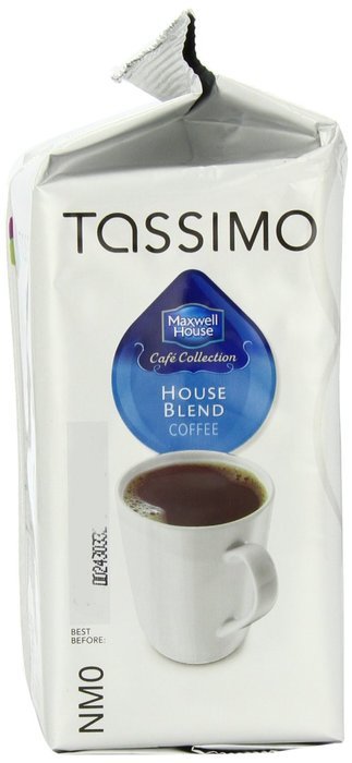 Maxwell House Cafe Collection House Blend Coffee (Medium), 16-Count T-Discs for Tassimo Coffeemakers (Pack of 2) N2