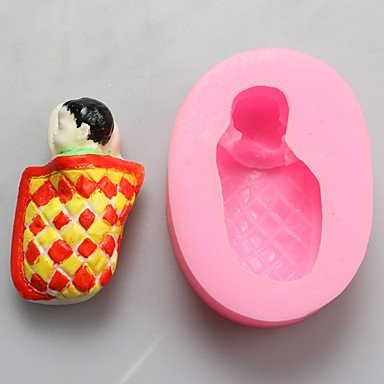 Sher Baby Asleep Chocolate Silicone Molds,Cake Molds,Soap Molds,Decoration Tools Bakeware