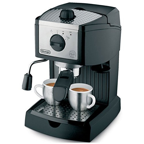 Stainless Steel Pump Espresso and Cappuccino Machine, Black