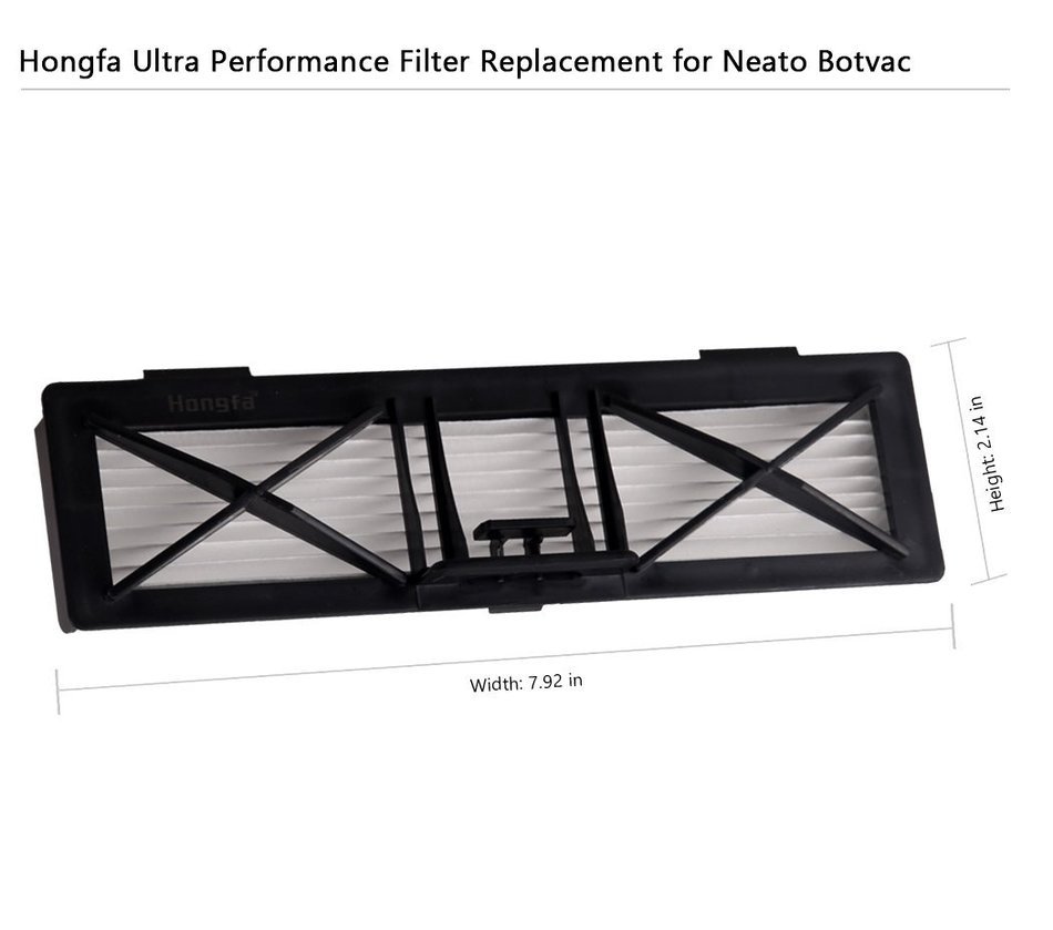Hongfa Black Side Brushes Replacement for Neato 945-0130 Botvac (4) N19