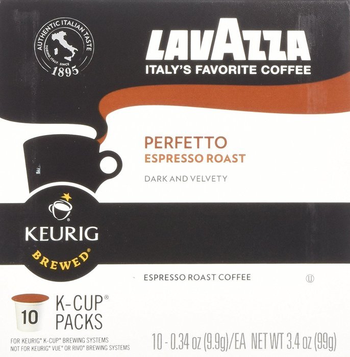 LavAzza, K-Cup, Single Serve, Perfetto, Espresso Roast, 10 Count, 3.4oz Box (Pack of 3) (Perfetto) N7