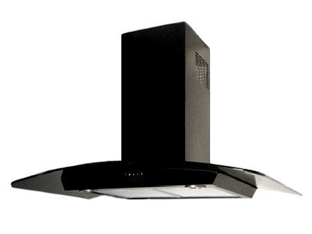 Range Hood Wall Mounted Black 30" KA-112-BLK NT AIR. Made in Italy.