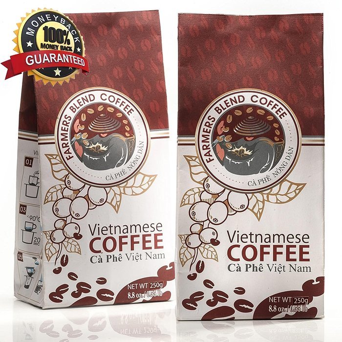 Premium Coffee by Farmers Blend Vietnamese Coffee, a Gourmet Coffee and Low Acid Coffee with smooth but bold flavors... N7