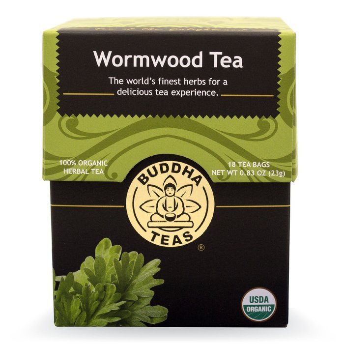 Wormwood Tea - Organic Herbs - 18 Bleach Free Tea Bags