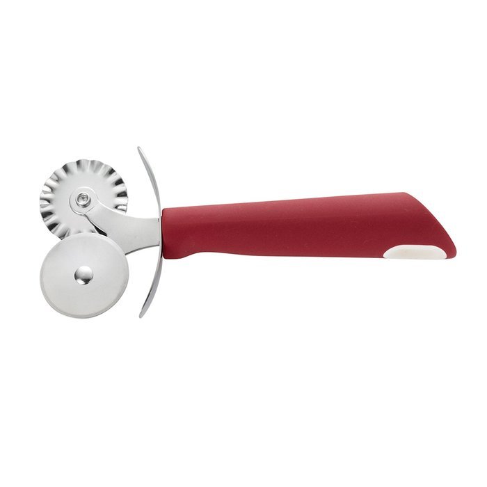 Cake Boss Stainless Steel Tools and Gadgets Double Pastry Wheel, Red