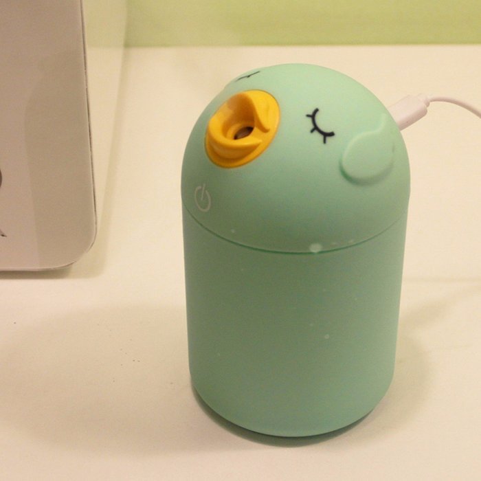 KING DO WAY USB Mini Bird Shape Ultrasonic Humidifier Air Mist Maker Purifier for Home Office SPA Bedroom Yellow N8