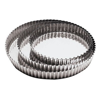 World Cuisine 109606 Tin Plate Fluted Tart Mold-Dia. 7 7/8 In -- 3 per case